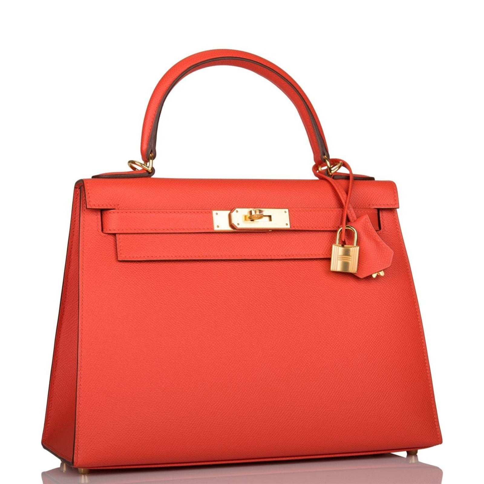 Hermes Capucine Epsom Sellier Kelly 28cm Gold Hardware - Image 2