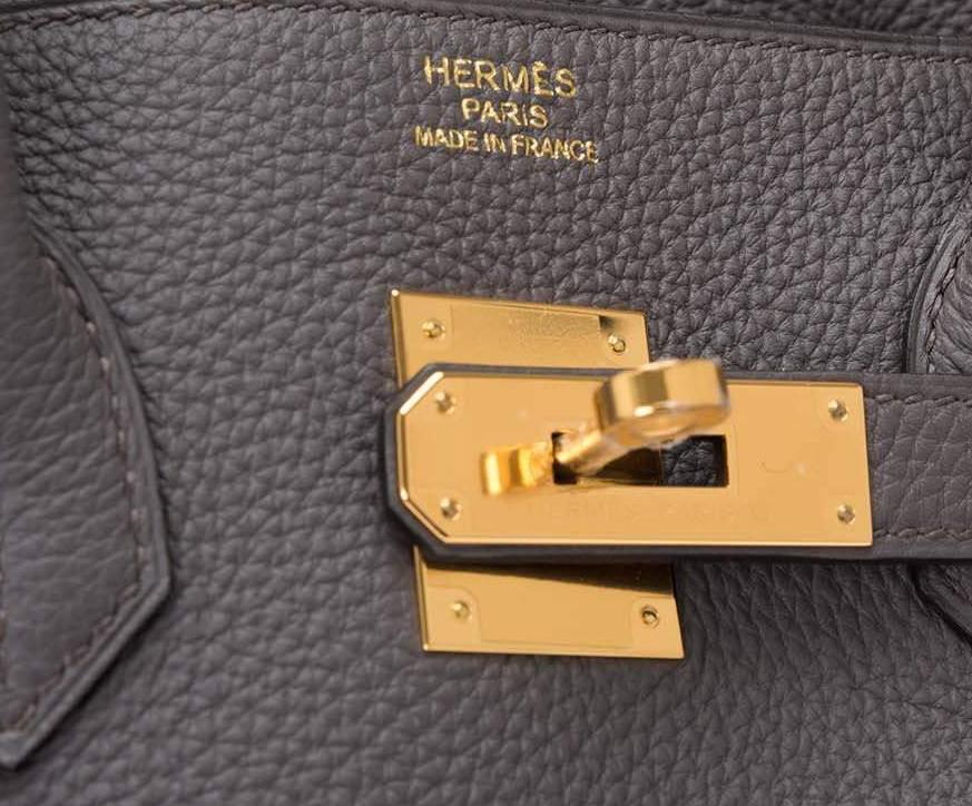 Hermes Etain Togo Birkin 35cm Gold Hardware - Image 6