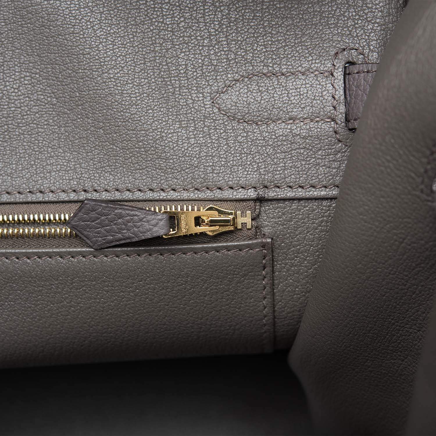 Hermes Etain Togo Birkin 35cm Gold Hardware - Image 8