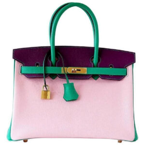 Hermès Birkin 30 Tri-Color Chevre Horseshoe Bag GHW