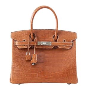 Hermès Birkin 30 Alligator Fauve Barenia Bag