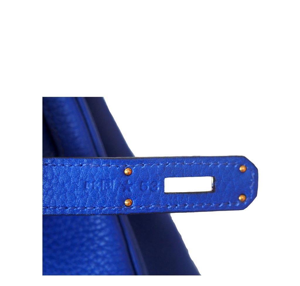 Hermès Birkin 30 Blue Electric Candy Bag GHW - Image 8