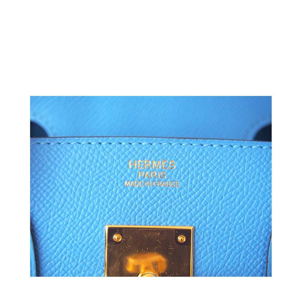 Hermès Birkin 30 Blue Paradise Epsom Bag GHW - Image 5