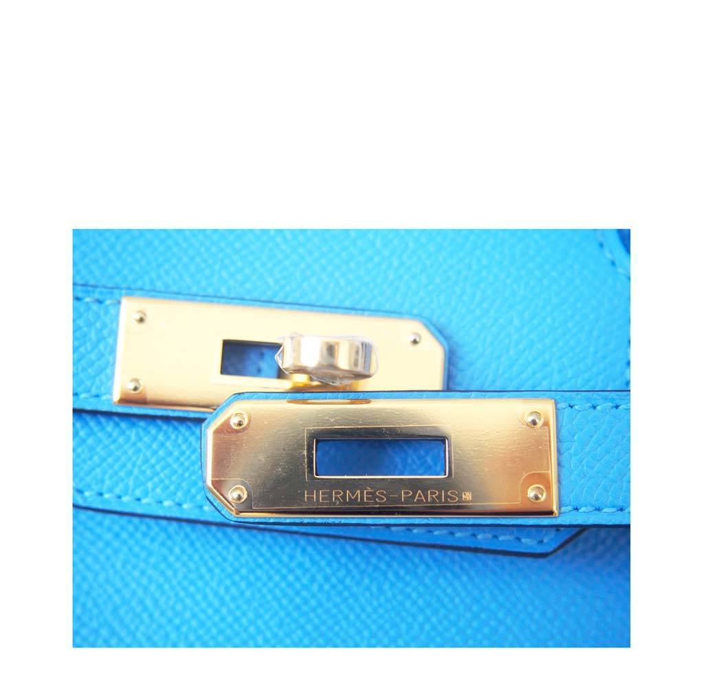 Hermès Birkin 30 Blue Paradise Epsom Bag GHW - Image 6