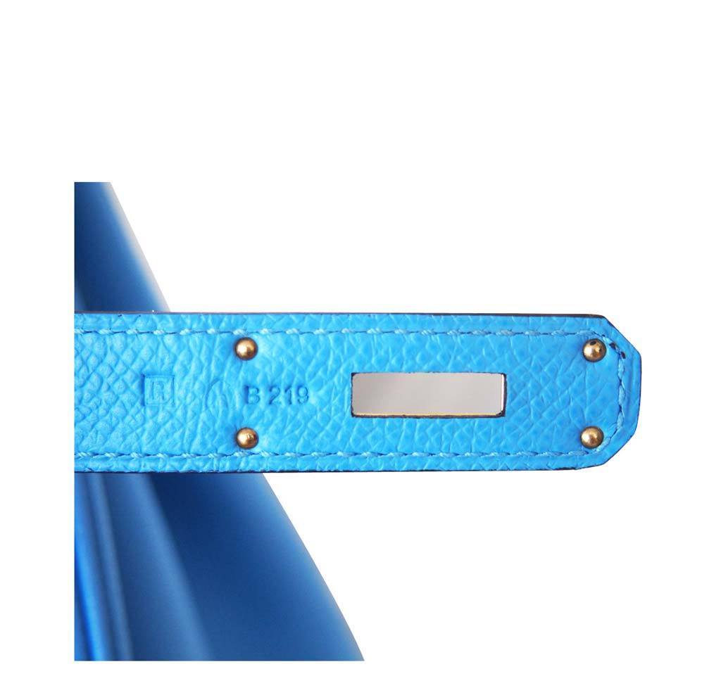 Hermès Birkin 30 Blue Paradise Epsom Bag GHW - Image 9