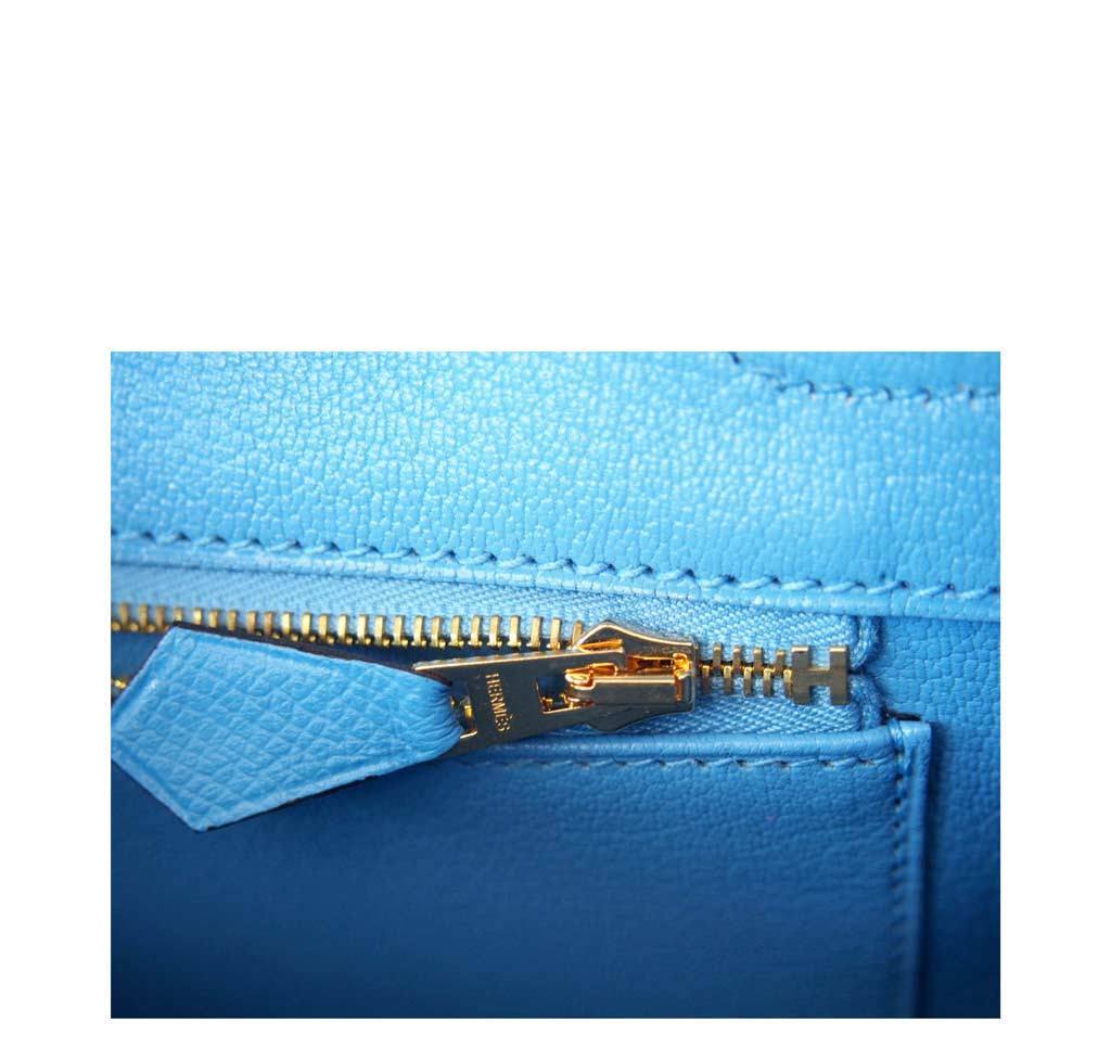 Hermès Birkin 30 Blue Paradise Epsom Bag GHW - Image 10