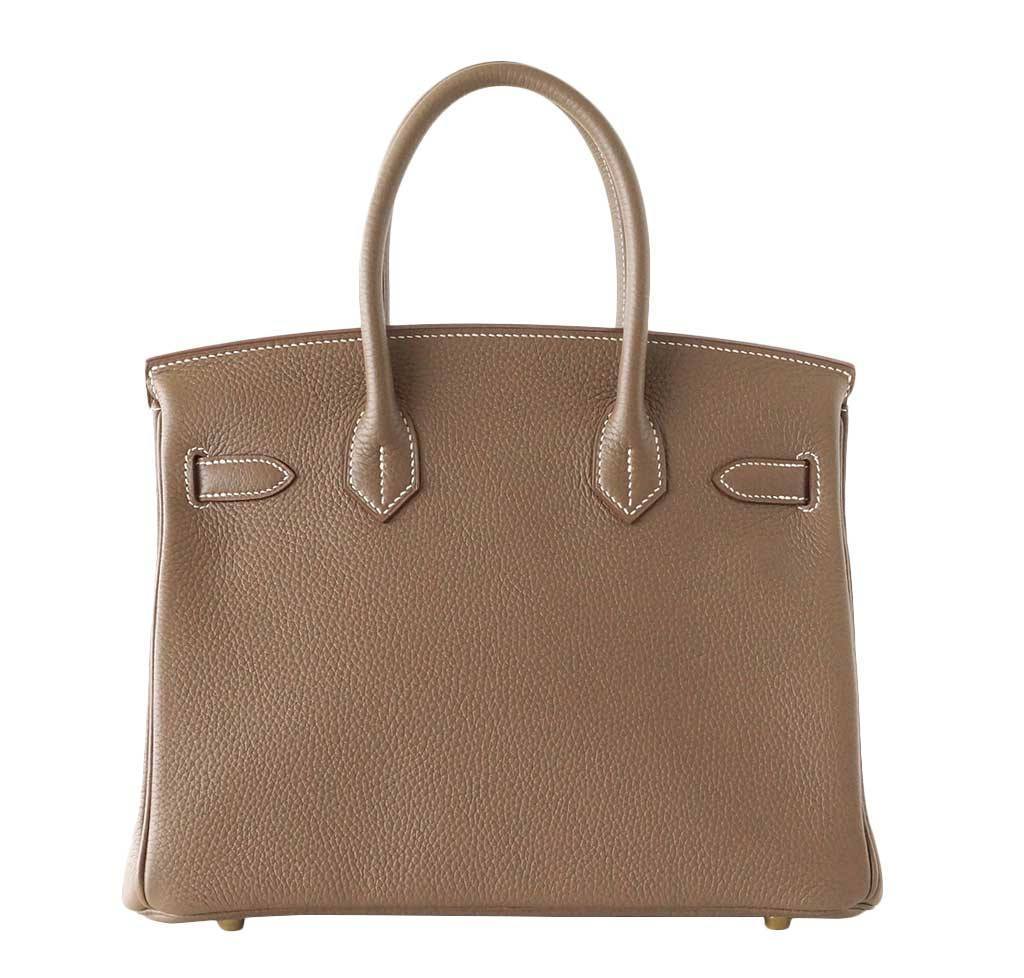 Hermes Birkin 30 Etoupe Togo Leather Gold Hardware - Image 2