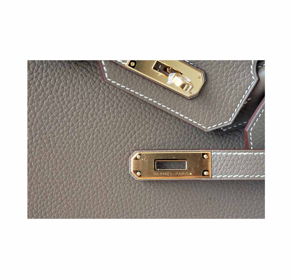 Hermes Birkin 30 Etoupe Togo Leather Gold Hardware - Image 4