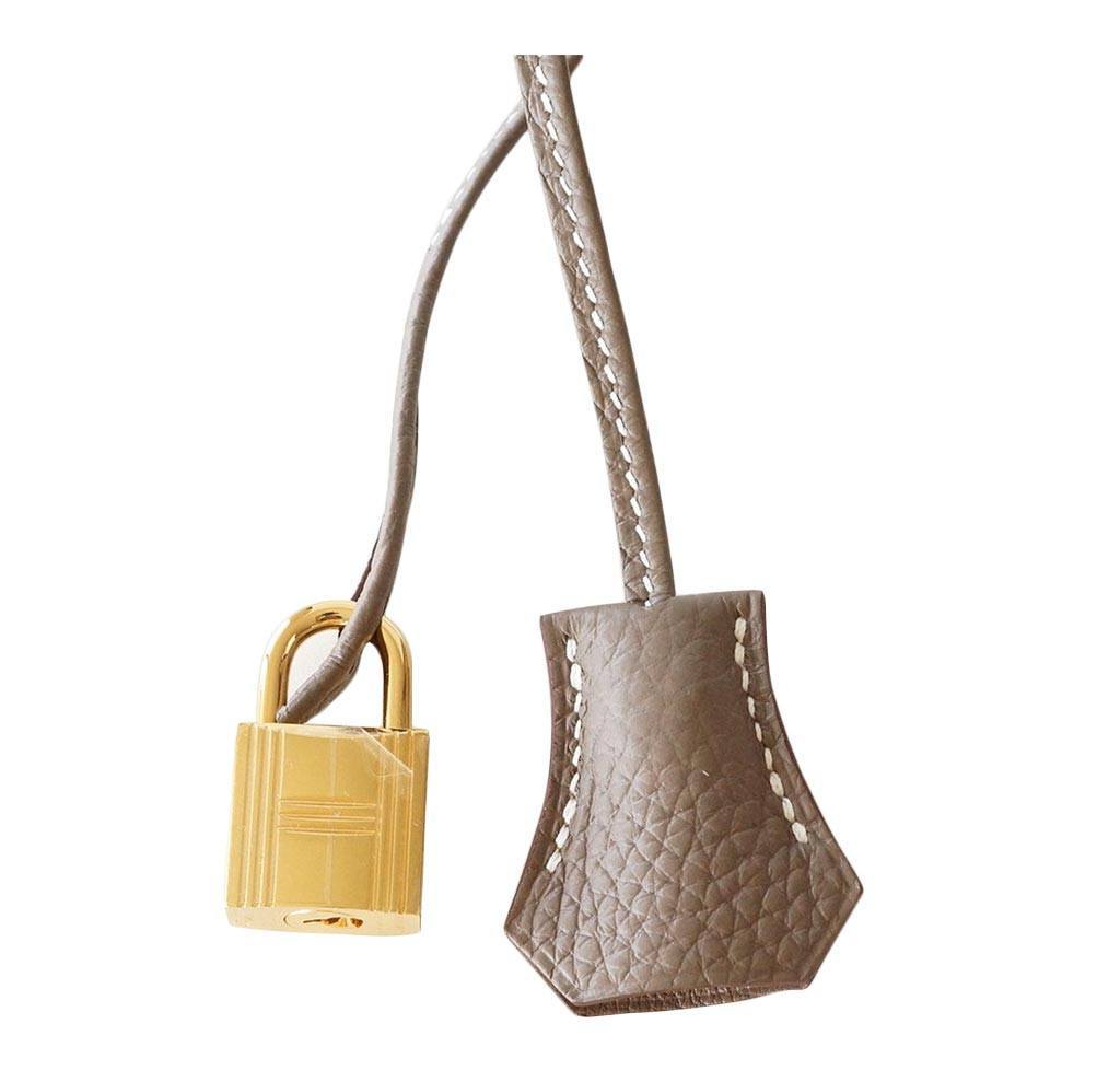 Hermes Birkin 30 Etoupe Togo Leather Gold Hardware - Image 6