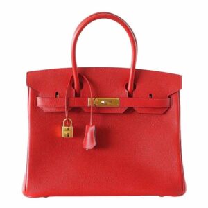 Hermes Birkin 30 Rouge Casaque Epsom Leather Gold Hardware