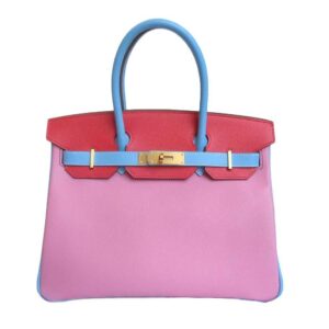 Hermes Birkin 30 HSS Special Order Pink Celeste & Rose Jaipur Epsom Leather Gold Hardware