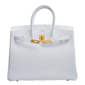 Hermès Birkin 35 Blanc Epsom Bag GHW