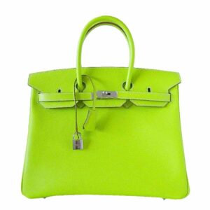 Hermes Birkin 35 Kiwi Epsom Leather Palladium Hardware