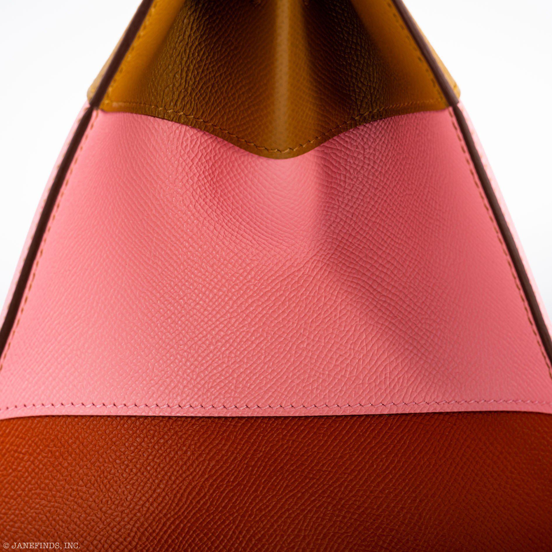 Hermes Birkin 35 Sellier "Sunrise" Rainbow Epsom Palladium Hardware - 2020, Y - Image 2