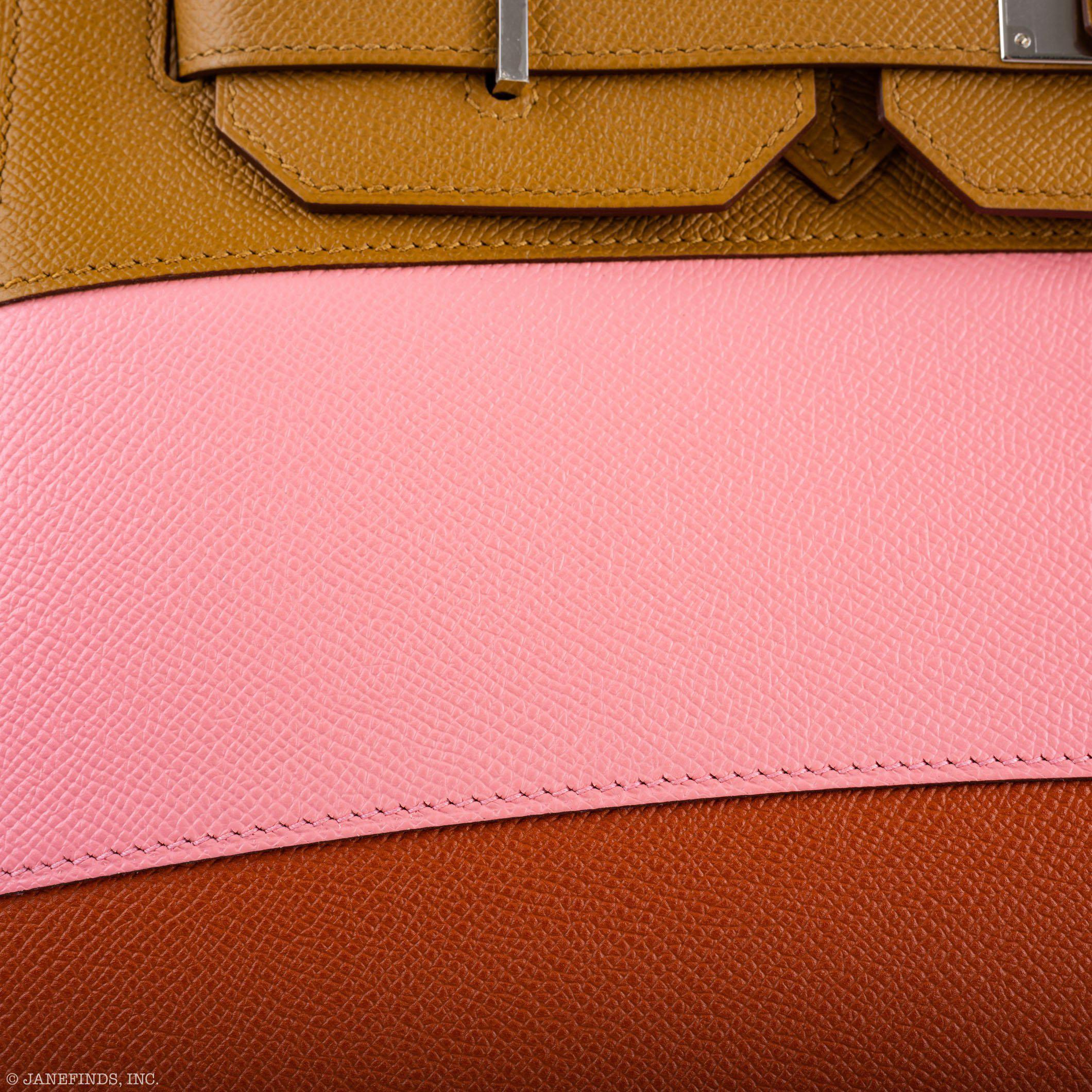 Hermes Birkin 35 Sellier "Sunrise" Rainbow Epsom Palladium Hardware - 2020, Y - Image 3