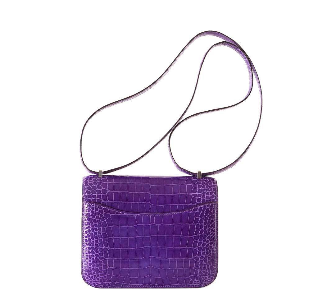 Hermès Constance 18 Alligator Ultra Violet Bag - Image 2