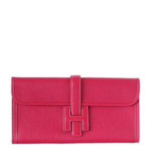 Hermes Jige 29 Rubis Swift Leather Clutch