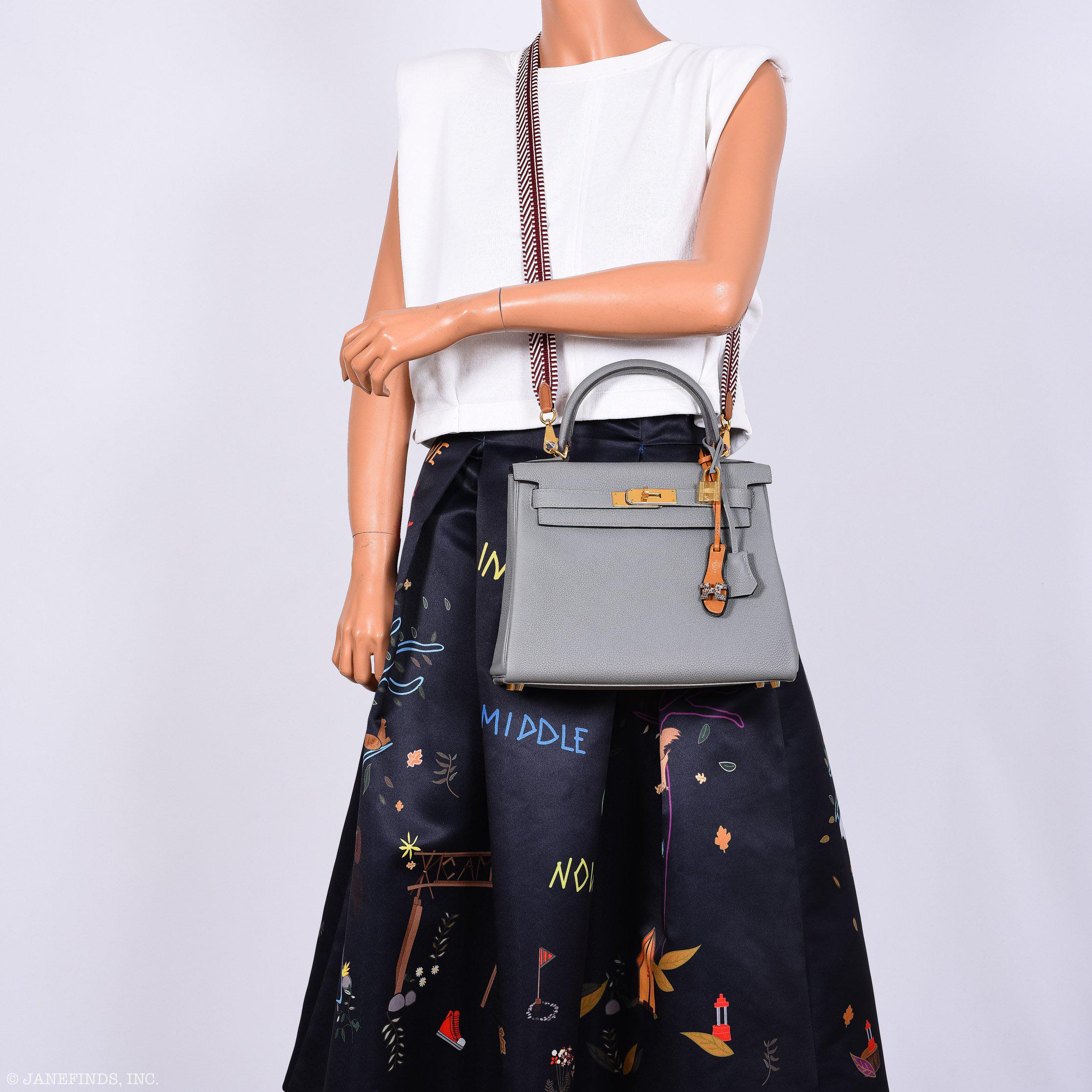 Hermes Kelly 28 HSS Retourne Gris Mouette Togo - Image 11