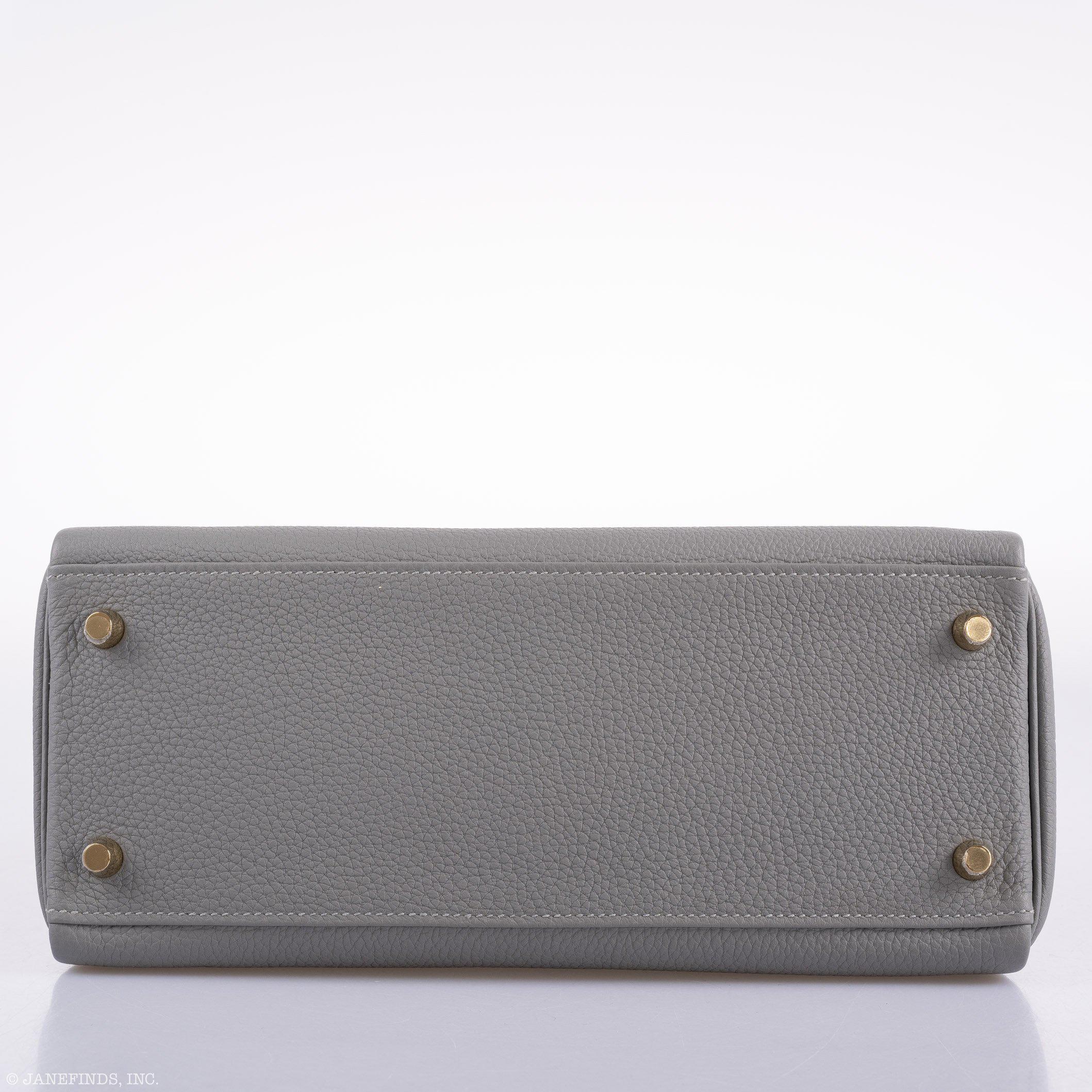 Hermes Kelly 28 HSS Retourne Gris Mouette Togo - Image 7