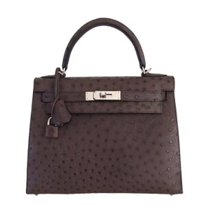 Hermès Kelly 28 Sellier Marron Palladium Hardware