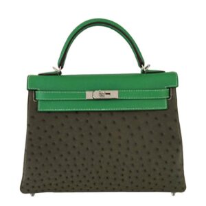 Hermès Kelly 32 Tri-Color Ostrich Bag Limited Edition