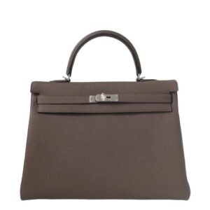 Hermès Kelly 35 Taupe Bag PHW