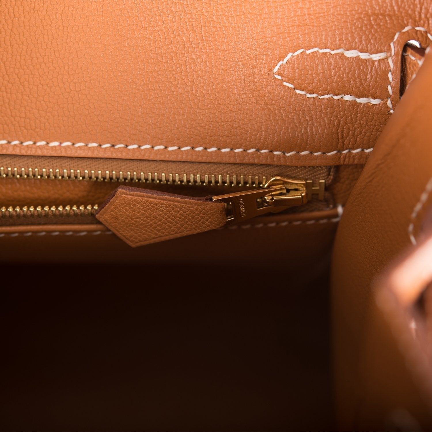 Hermes Birkin Sellier 25 Gold Veau Madame Gold Hardware - Image 9