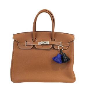 Hermes Birkin 35 Gold Clemence Leather Palladium Hardware