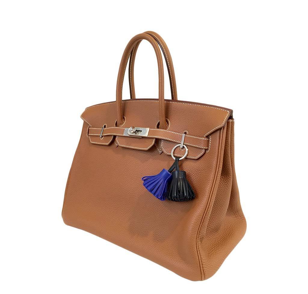 Hermes Birkin 35 Gold Clemence Leather Palladium Hardware - Image 2