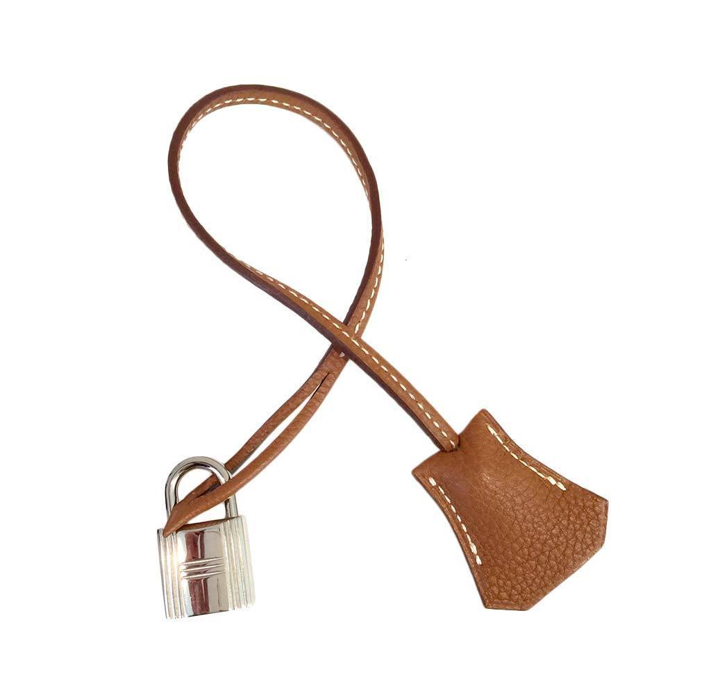 Hermes Birkin 35 Gold Clemence Leather Palladium Hardware - Image 10