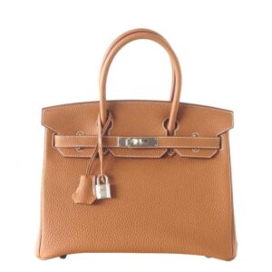 Hermes Birkin 30 Gold Togo Leather Palladium Hardware