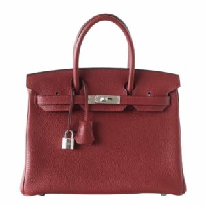 Hermes Birkin 30 Rouge H Togo Leather Palladium Hardware
