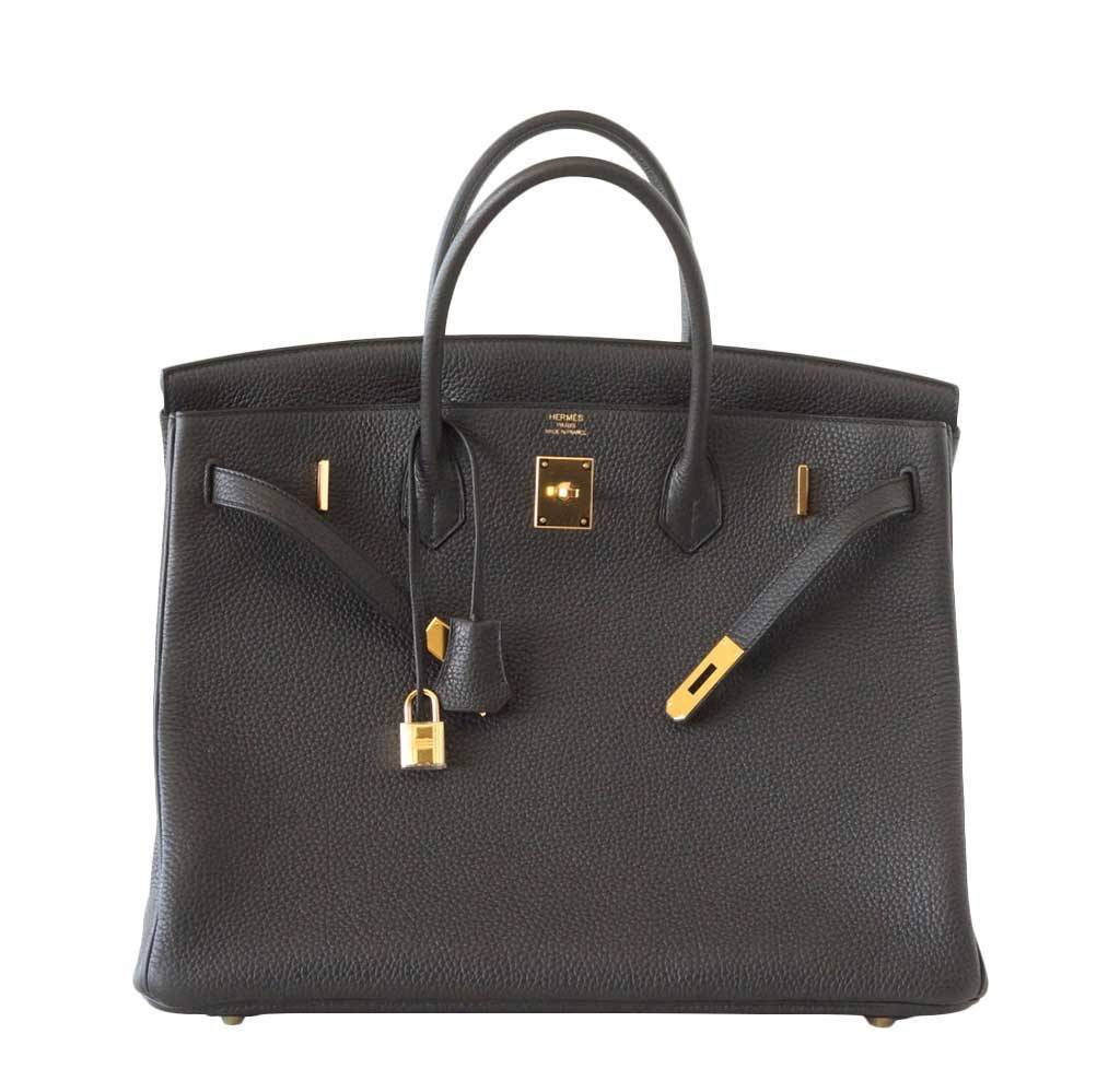 Hermes Birkin 40 Plomb Togo Leather Gold Hardware - Image 2