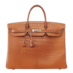 Hermes Birkin 40 Fauve Matte Alligator Palladium Hardware