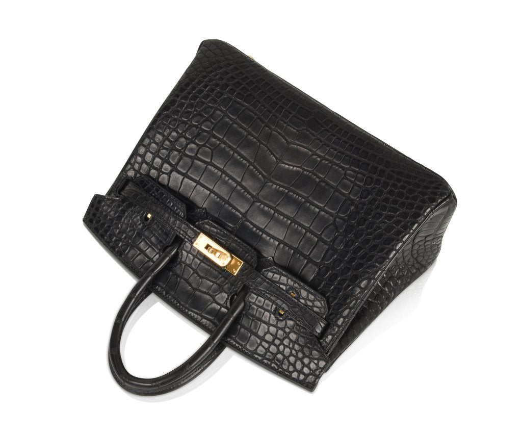 Hermès Birkin 25 Noir Alligator Bag GHW - Image 4