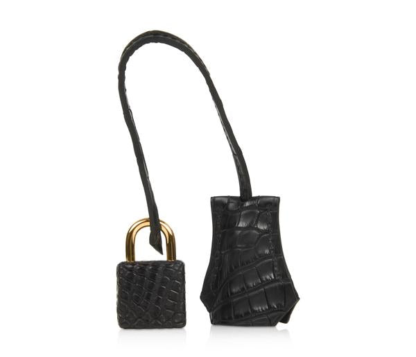 Hermès Birkin 25 Noir Alligator Bag GHW - Image 10