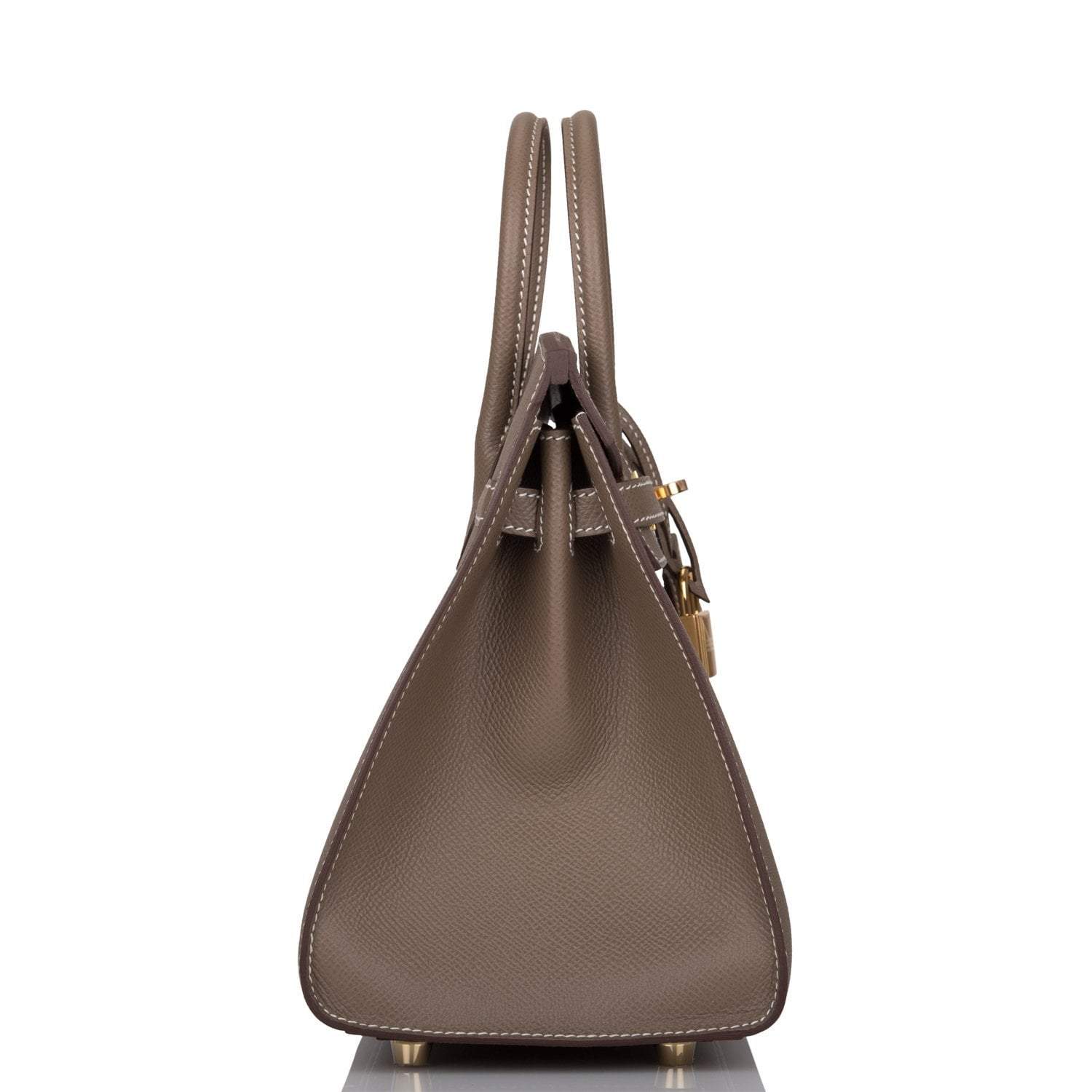 Hermes Birkin Sellier 25 Etoupe Epsom Gold Hardware - Image 3