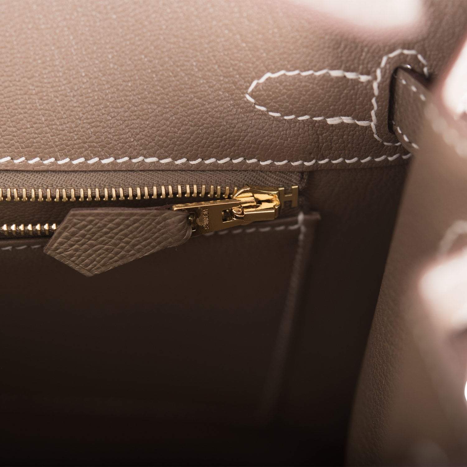 Hermes Birkin Sellier 25 Etoupe Epsom Gold Hardware - Image 9