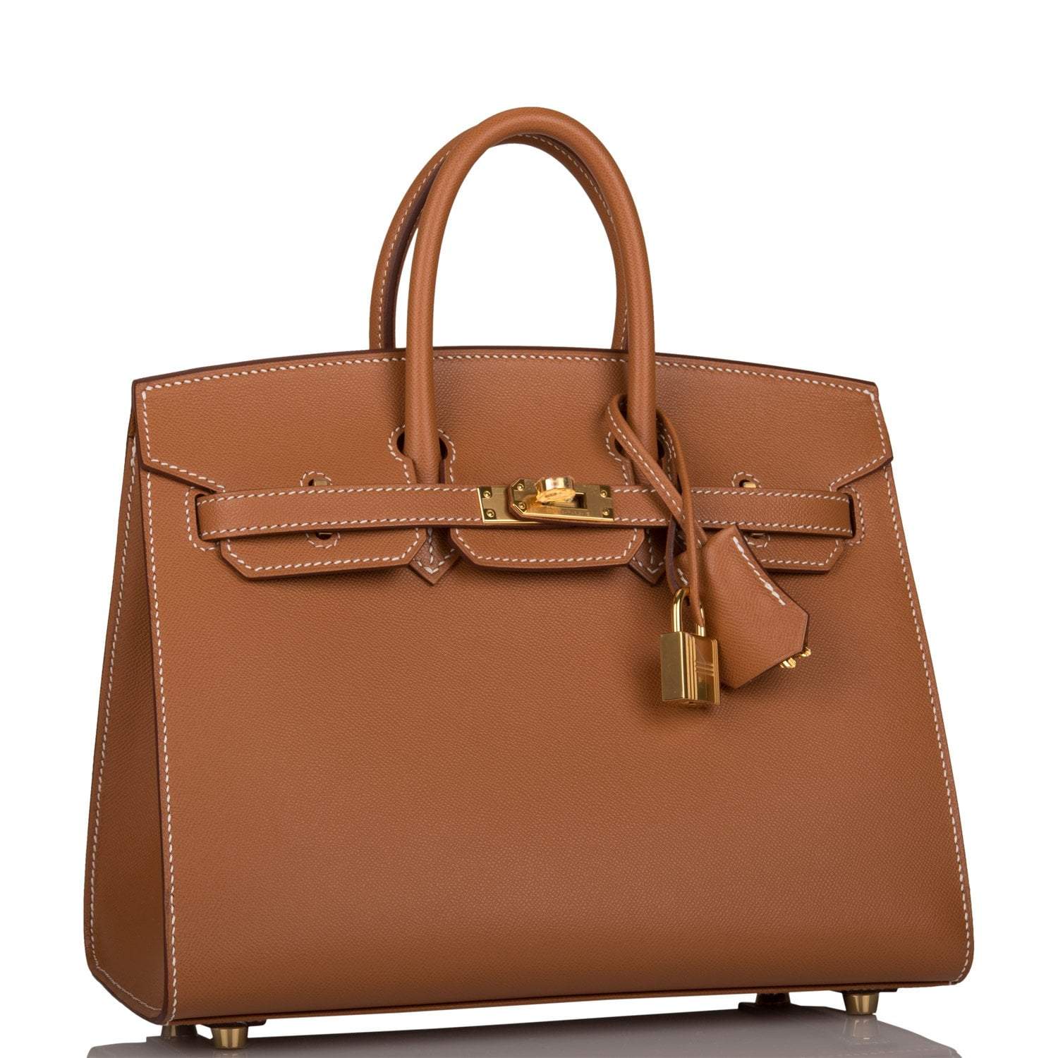 Hermes Birkin Sellier 25 Gold Veau Madame Gold Hardware - Image 2