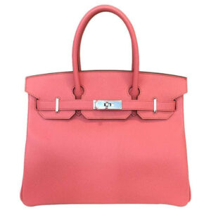 Hermes Birkin 30 Pink Flamingo Epsom Leather Palladium Hardware