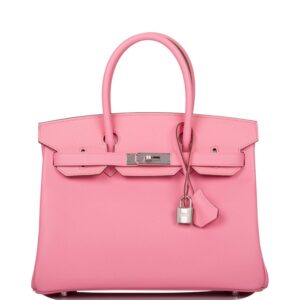 Hermes Rose Confetti Epsom Birkin 30cm