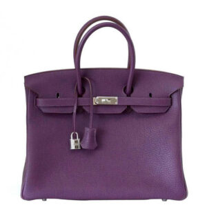Hermès Birkin 35 Cassis Purple Fjord Bag