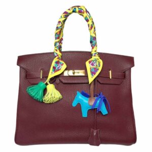 Hermes Birkin 35 Sienne Togo Leather Palladium Hardware