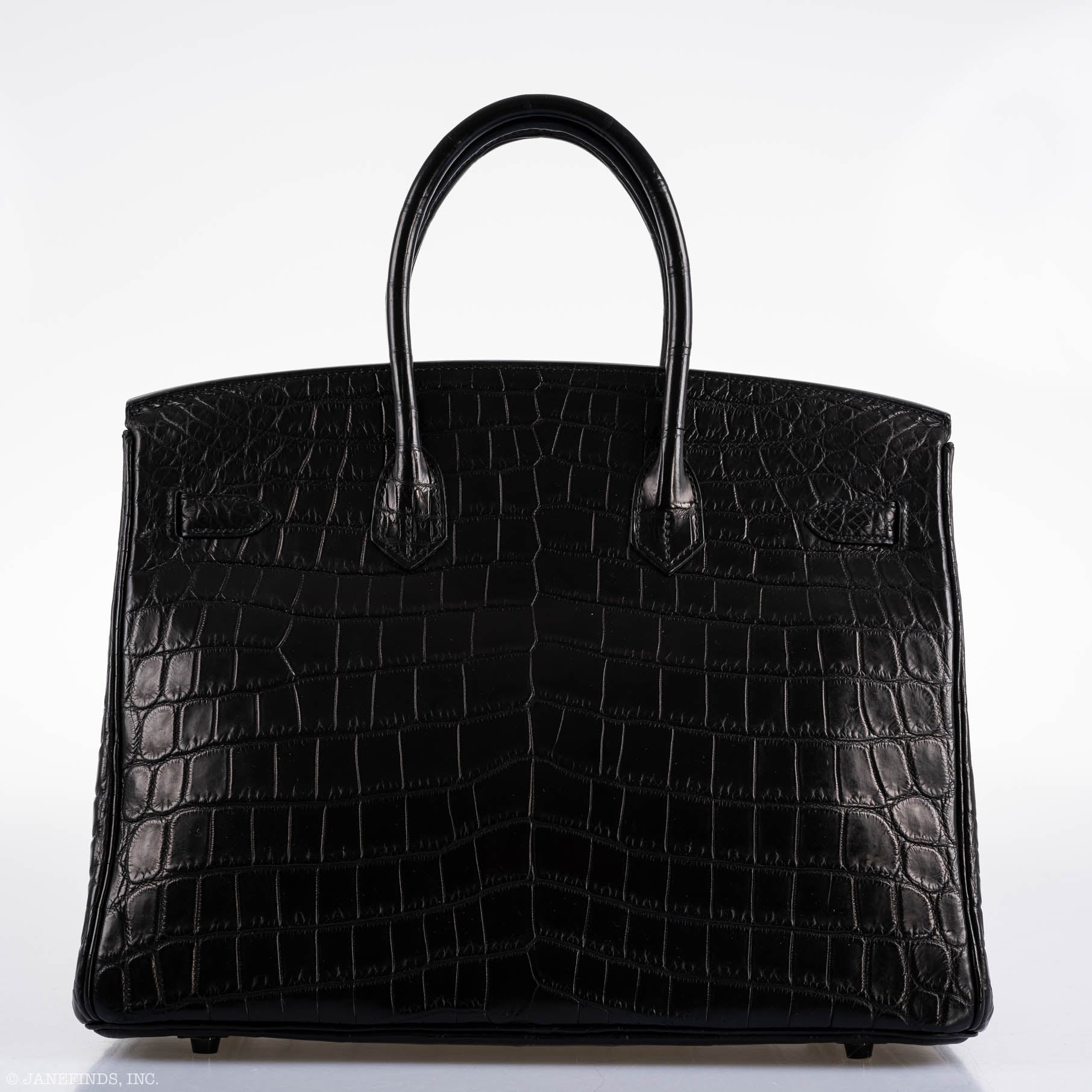 Hermes Birkin 35 SO BLACK Matte Alligator PVD Hardware - 2011, O Square - Image 5