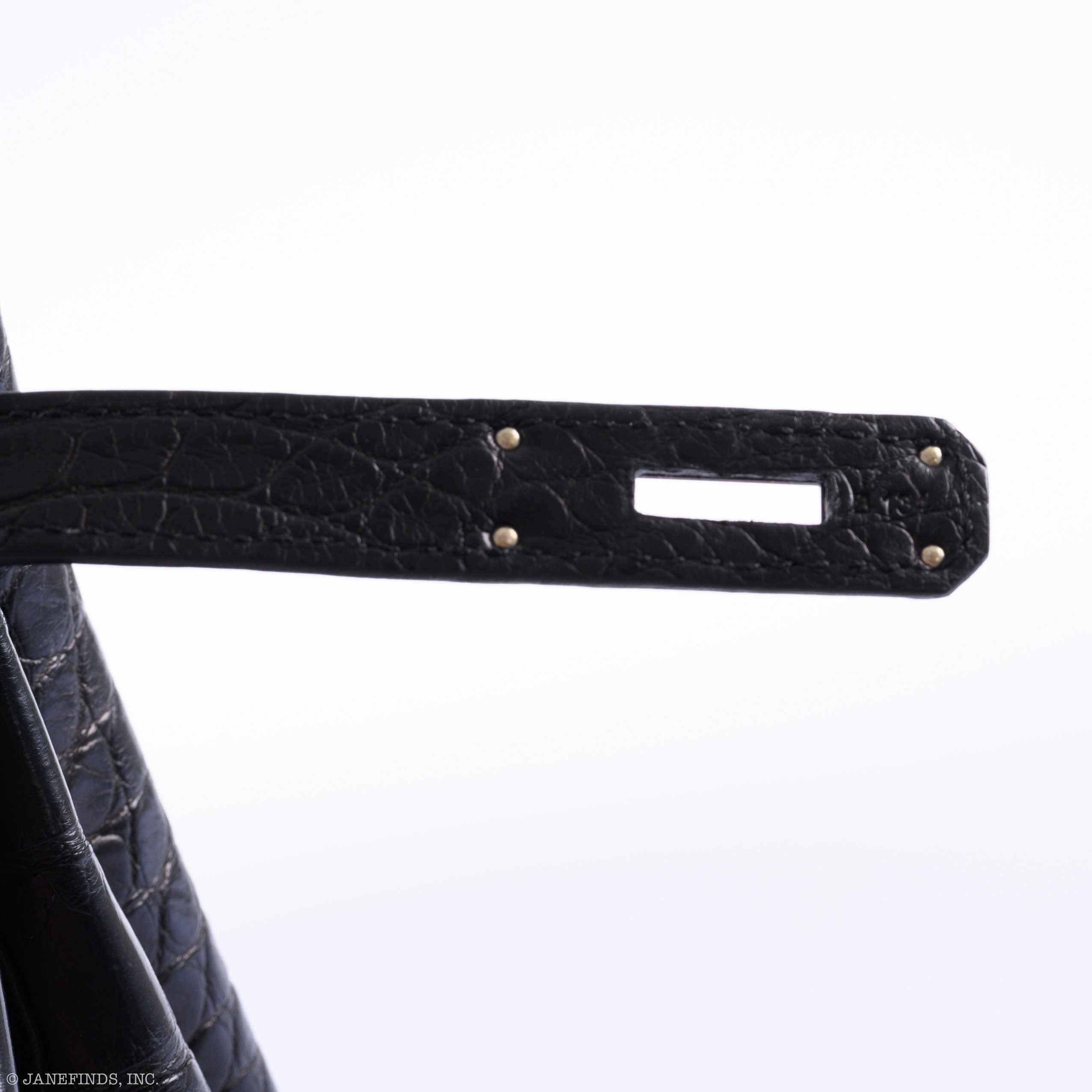 Hermes Birkin 35 SO BLACK Matte Alligator PVD Hardware - 2011, O Square - Image 9