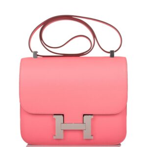 Hermes Constance 24 Rose D'Ete Verso Evercolor