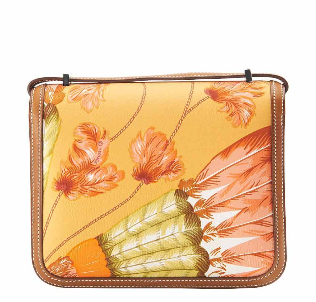 Hermes Constance Mini 18 Brasil Mangue Barenia Silk Swift Leather Palladium Hardware - Image 4