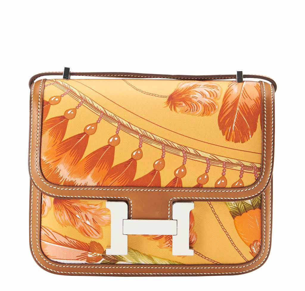 Hermes Constance Mini 18 Brasil Mangue Barenia Silk Swift Leather Palladium Hardware