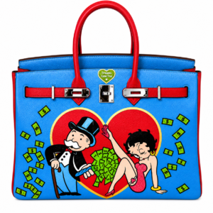 Hermes Birkin 35 Special Order Vert Anis Rouge Garrance Blue Jean Togo Leather Palladium Hardware