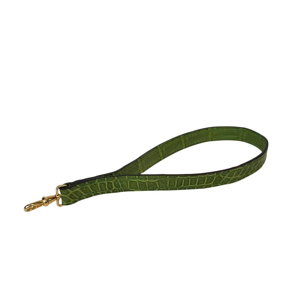 Hermes Goodlock Clutch Pelouse Porosus Crocodile Gold Hardware - Image 6